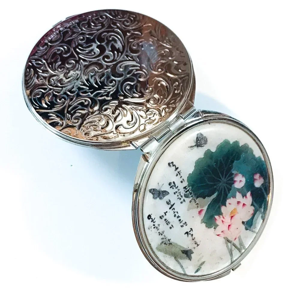Koren Floral compact mirror - Picture 2 of 5